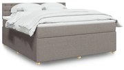 ΚΡΕΒΑΤΙ BOXSPRING ΜΕ ΣΤΡΩΜΑ TAUPE 180X200 ΕΚ. ΥΦΑΣΜΑΤΙΝΟ 3287553