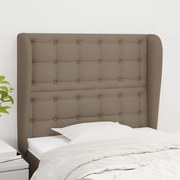 vidaXL Κεφαλάρι με Πτερύγια Taupe 103x23x118/128 εκ. Υφασμάτινο