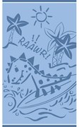 Παιδική Πετσέτα Θαλάσσης (70x120) Melinen Dinosaur Surfer Blue