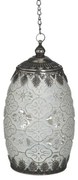 Φανάρι Led 3-70-912-0138 10Χ18 Antique White-Silver Inart Μέταλλο,Γυαλί