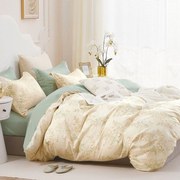 Σεντόνια Beatrix Με Λάστιχο (Σετ 4τμχ) Multi Melinen Υπέρδιπλo 165x230cm 100% Βαμβακοσατέν