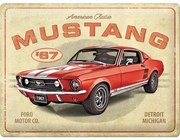 Μεταλλική πινακίδα Ford Mustang - GT 1967 Red