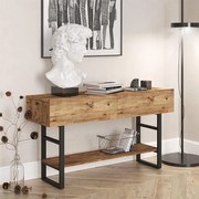 Κονσόλα Vien oak-μαύρο 139x43x75,5εκ