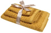 Πετσέτες Best 0666 (Σετ 3τμχ) Ocher Das Home Σετ Πετσέτες 70x140cm 100% Cotton
