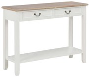 vidaXL Τραπέζι Κονσόλα Λευκό 110 x 35 x 80 εκ. Ξύλινο