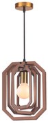 Φωτιστικό Κρεμαστο Aca ZM391P24WLL TRITON Καφέ (Brown)