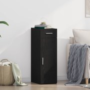 vidaXL Μπουφές Μαύρης Δρυός 30x42,5x93 εκ. Κατασκευασμένο από Ξύλο