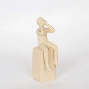 Διακοσμητική Επιτραπέζια Φιγούρα Polyresin Καφέ 6x8,5x19εκ. ESTHETI 752-27022