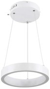 Φωτιστικό Οροφής Nemesis 61153 Led 20W  Φ25cm White GloboStar Μέταλλο