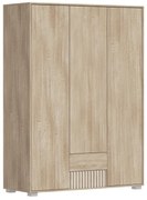 Ντουλάπα Bruse μελαμίνη σε sonoma-oak απόχρωση 148.5x56.5x203.2εκ