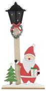 Χριστουγεννιάτικο Διακοσμητικό Ξύλινο Φανάρι Δρόμου Με LED 013.792169 26X52,5cm Multi