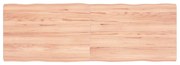 vidaXL Επιφ Τραπεζιού Αν Καφέ 120x40x(2-4)εκ.Ακατέργ. Μασίφ Ξύλο Δρυός
