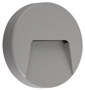 Απλίκα Φωτιστικό Τοίχου IP65 LED 3W 3000K Στρογγυλό SLIM ACA-SLIM41-Γκρι SLIM41