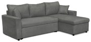 Καναπές Γωνιακός ArteLibre Αναστρέψιμος ULUA Γκρι 225x148x81cm Arte-14560033