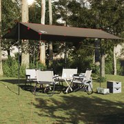 vidaXL Μουσαμάς Κάμπινγκ Αδιάβροχος Καφέ 506x306 εκ.