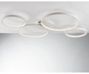 Φωτιστικό Οροφής - Πλαφονιέρα Led-Fredy-PL4 8000lm 3000/4000/6500K 6,1x95x61cm White Luce Ambiente Design