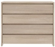 Συρταριέρα Selina 4ων συρταριών sonoma 105x40.5x92εκ