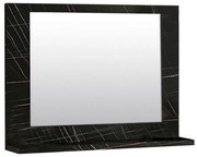 Καθρέφτης Μπάνιου Devlin 0212632 60x10x45cm Black Marble Effect Μοριοσανίδα, Μελαμίνη