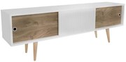 Έπιπλο Τηλεόρασης Ecrin 875ZNA4591 160x34,5x45cm White-Walnut
