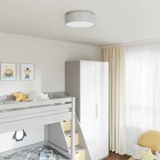 vidaXL Φωτιστικά Οροφής με Καπέλο Αστεριών Γκρι Ø 38 εκ. Υφασμάτινο E27