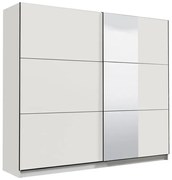 Ντουλάπα Sierra με Καθρέφτη 220 Λευκό 236.5x62.5x210 εκ. 236.5x62.5x210 εκ.