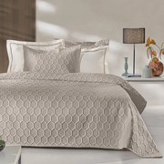 Κουβερλί King Size (Σετ 240x250) Guy Laroche Hive Taupe