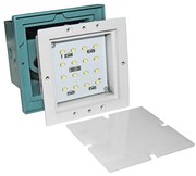 Adeleq Led Φωτιστικό 9632 Σώμα Διαδρόμου Αλουμινίου Τετράγωνο Χωνευτό 1W Ψυχρό 3-96320