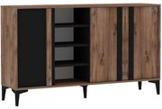 Μπουφές Dora 835PUQ6216 160x40x90cm Pine-Anthracite Μοριοσανίδα, Μελαμίνη