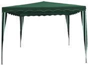 Κιόσκι ArteLibre Greis Πράσινο/Λευκό Polyester 3x3m