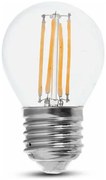 V-TAC Λάμπα LED E27 Μπαλάκι Filament 6W Ψυχρό λευκό 6400K Γυαλί διάφανο (130 LM/W) 2853