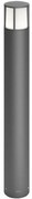 Philips Mygarden Φωτιστικό Κολωνάκι LED Εξωτερικού Χώρου 6W με Θερμό Λευκό Φως IP44 Ασημί