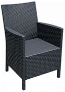 SIESTA CALIFORNIA DARK GREY ΠΟΛΥΘΡΟΝΑ ΠΟΛ/ΝΙΟΥ 59X63X90εκ.53.0070