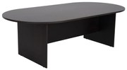 Γραφείο Συνεδριάσεων Οβαλ Sienna Μελαμίνη Σε Wenge 240x120x75Υεκ.