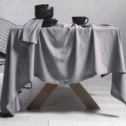 Τραπεζομάντηλο (150x300) Nef-Nef Homeware Cotton Linen Silver