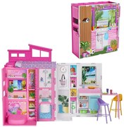 Σπιτάκι - Βαλιτσάκι Barbie HRJ76 Pink-Multi Mattel