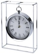 BOX37211 The Netherlands Επιτραπέζιο Ρολόι Επικρεμάμενο Mεταλλικό 18.8x5.8x25cm Ασημί NBE000050