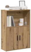 vidaXL Βιβλιοθήκη Αρτισιανή Δρυς 60x24x85 εκ. Επεξ. Ξύλο