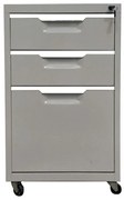 WOODWELL Ε6007,1ΣΥΡΤΑΡΙΕΡΑ Μέταλλο Βαφή Γκρι 40x50x67cm Ε6007,1