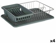 Σουρωτήρι Για το Νεροχύτη Kinvara Γκρι 43,5 x 11 x 33,5 cm (4 Μονάδες)