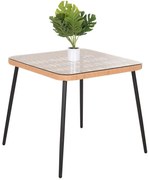 Τραπέζι Κήπου Allegra HM5536.11 79,5x79,5x72,5cm Natural