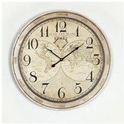 Ρολόι Τοίχου Ξύλο Μαύρο-φυσικό 58.2x4.3x58.2 753-13033 Estheti-753-13033-Μαύρο 753-13033
