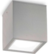 Φωτιστικό Οροφής - Σποτ Techo 326887 15x15x16cm 1xGU10 20W Grey Ideal Lux