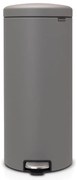 Brabantia 1001092 Κάδος με πεντάλ 30L, Mineral Concrete Grey