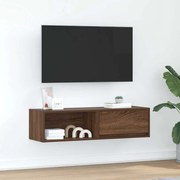 Έπιπλο Τηλεόρασης Καφέ Δρυς 100x31x25,5 εκ. Επεξεργασμένο Ξύλο 861484