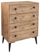 Συρταριέρα ArteLibre AMARI Δρυς Μοριοσανίδα 72x43x96cm-14870050