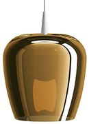 Κρεμαστό Φωτιστικό Οροφής LED 8W Λευκή Βάση IP40 Φ27cm 2700K Dimmable Bilia Zafferano-LBA2014-Μπρονζέ LBA2014