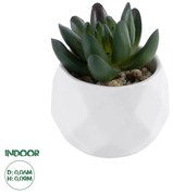 GloboStar® Artificial Garden SUCCULENT CRASSULA 20979 Διακοσμητικό Φυτό Παχύφυτο Κράσουλα Υ9cm