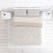 Σεντόνια 2555 Φανελένια (Σετ 3τμχ) Beige Viopros Μονό 165x275cm 100% Βαμβακερή Φανέλα