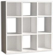 Βιβλιοθήκη Cube Megapap από μελαμίνη λευκό 90x30x90εκ. GP022-0035,1-GP022-0035,1-Λευκό GP022-0035,1