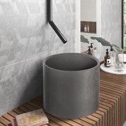 KARAG  CLEON Νιπτήρας επικαθήμενος με βαλβίδα CLEON Cement CS-0058 KARAG Ø39x30cm KARAG-5206836668581